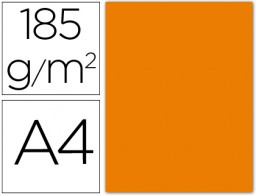 50h. cartulina Guarro A4 185g/m² naranja